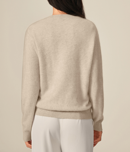 Le Pull Col Rond Cachemire Brossé Erenia