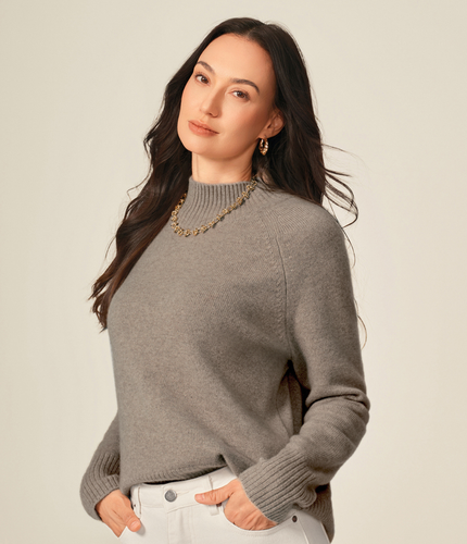 Le Pull Col Cheminée Cachemire Yasha