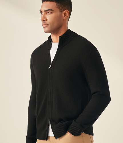 Le Cardigan Zippé Cachemire Taluna