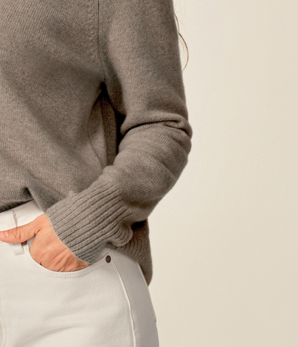 Le Pull Col Cheminée Cachemire Yasha