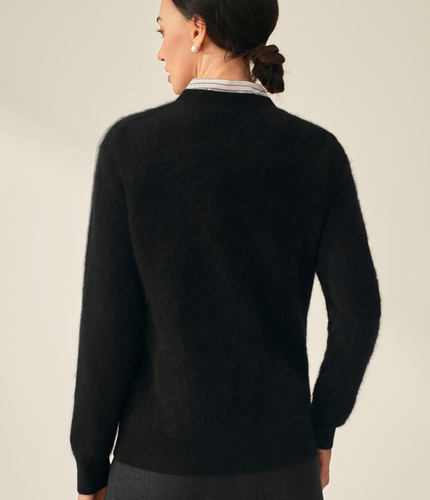 Le Pull Col Rond Cachemire Brossé Erenia