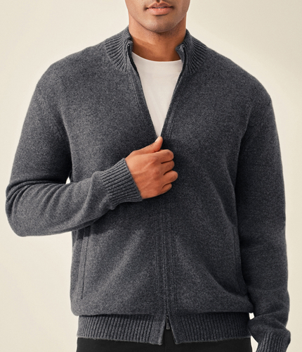 Le Cardigan Zippé Cachemire Taluna