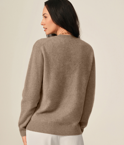 Le Pull Col Rond Cachemire Brossé Erenia