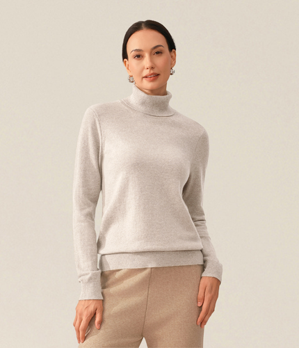 Le Pull Col Roulé Cachemire Yanga