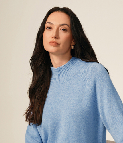 Le Pull Col Cheminée Cachemire Yasha