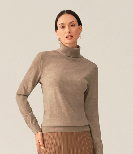 Le Pull Col Roulé Cachemire Yanga