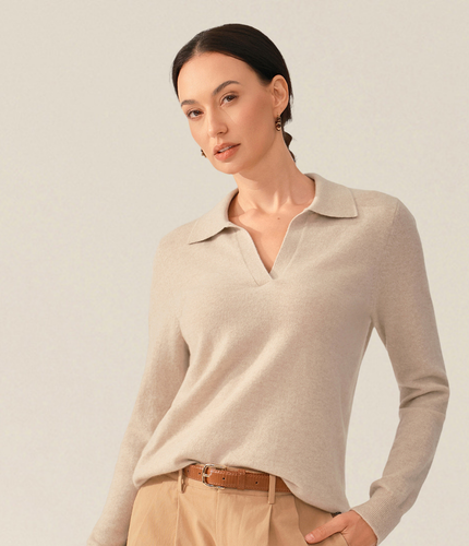 Le Pull Polo Cachemire Naran