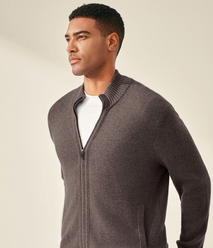 Le Cardigan Zippé Cachemire Taluna