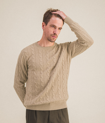 Le Pull Torsades KashCamel Premiere®