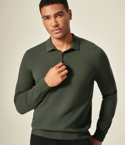 Le Pull Polo Cachemire Bugat