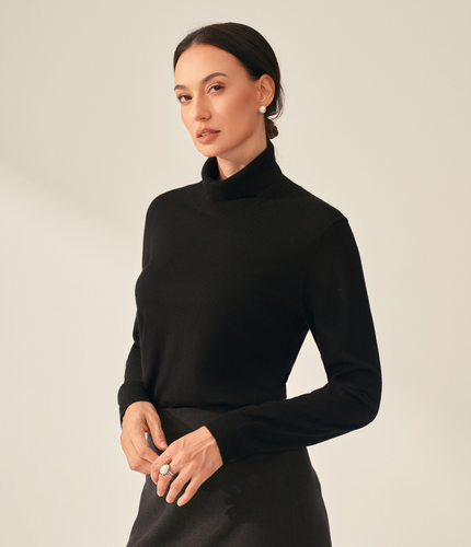 Le Pull Col Roulé Cachemire Yanga