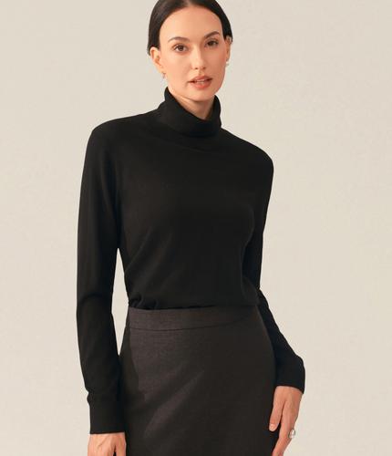 Le Pull Col Roulé Cachemire Yanga