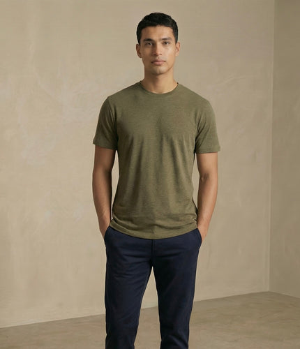 Le T-shirt Homme Lin Coton Arpino