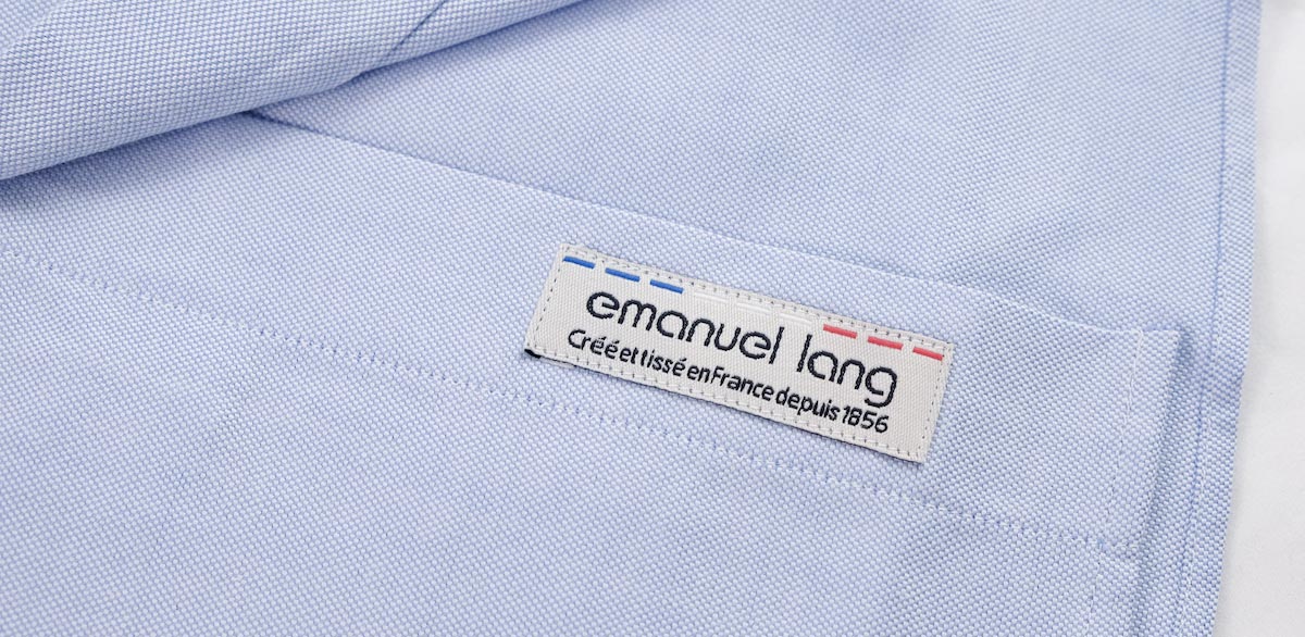 chemise oxford coton bio français coton GOTS étiquette Emanuel Lang