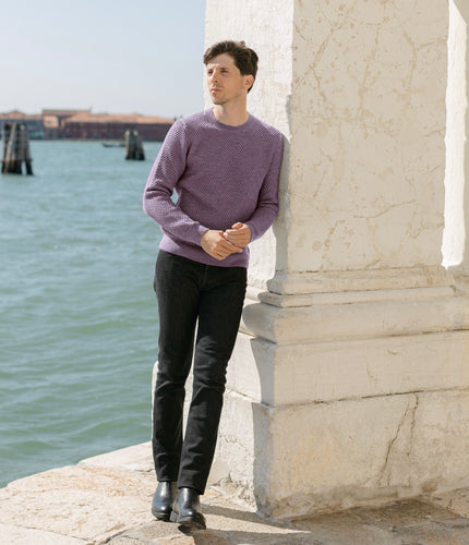 Le Pull Mérinos Nid d'Abeille San Marco