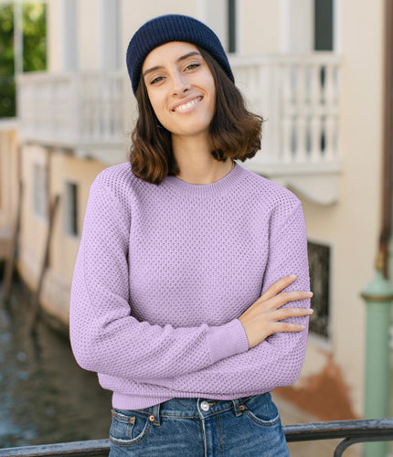 Le Pull Mérinos Nid d'Abeille Cannaregio