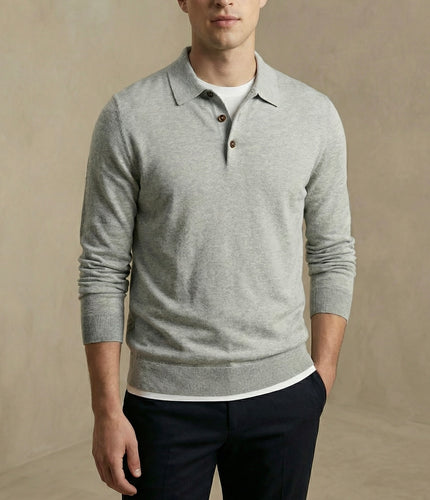 Le Pull Polo Cachemire & Pima Erdene