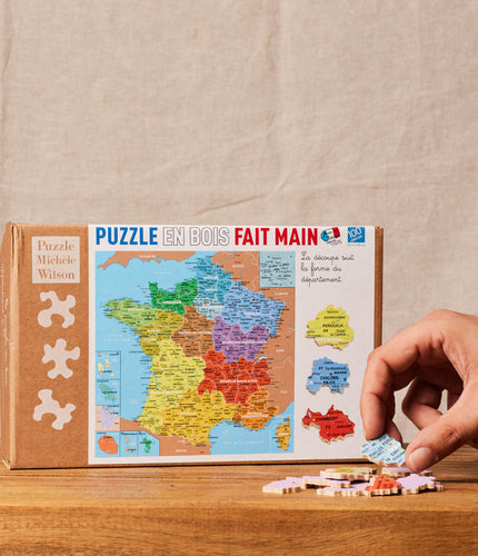 Puzzle Michèle Wilson - Carte de France des Départements